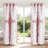 Coquette Style Double Layer Curtains With Ruffle Sheer Overlay And Room Darkening Blackout Layer, Chic Princess Drapes For Bedroom Decor, 2 Panels Per Pack-436124117-436123967