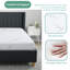 Matelas moyen en mousse viscoélastique gélifiée avec housse en jacquard en rayonne de bambou et base en mousse-1297202771-1297202770