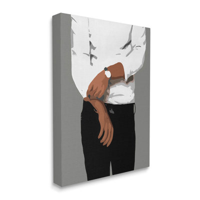 Art élégant sur toile, "Chic Man" par Beth Ann Lawson