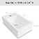 18"x10"Ceramic Rectangular Wall Mount Bathroom Sink with Single Faucet Hole