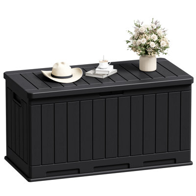 90 Gallon Outdoor Lockable Resin Deck Box For Patio Furniture by Saili Electronic Technology co., Limited