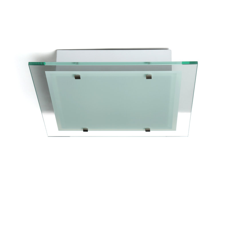 Contempra Glass Semi Flush Mount, 3" H x 13.5" W x 13.5" D