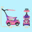 Scooters pour enfants en métal rose avec métal 3 po, tout-petits de 12 à 36 mois, PP rose et métal