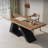 Rectangular Solid Wood+Iron desks-107550319-107550320