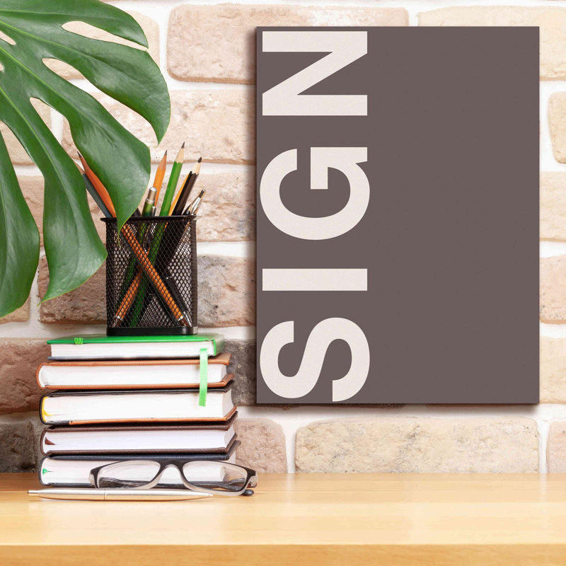 «Sign» par Design Fabrikken, H 16 po x l 12 po x P 0,75 po