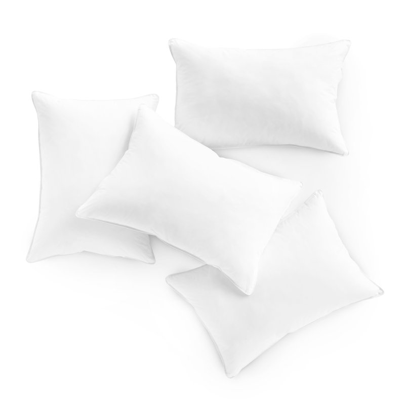 Medium Polyfill Pillows 4 Pack, King 36" x 20"