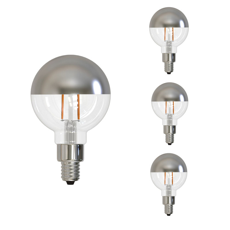 2,5 watts (25 watts équivalents), DEL G16, ampoule à intensité variable, blanc chaud (2 700 K) / culot candélabre