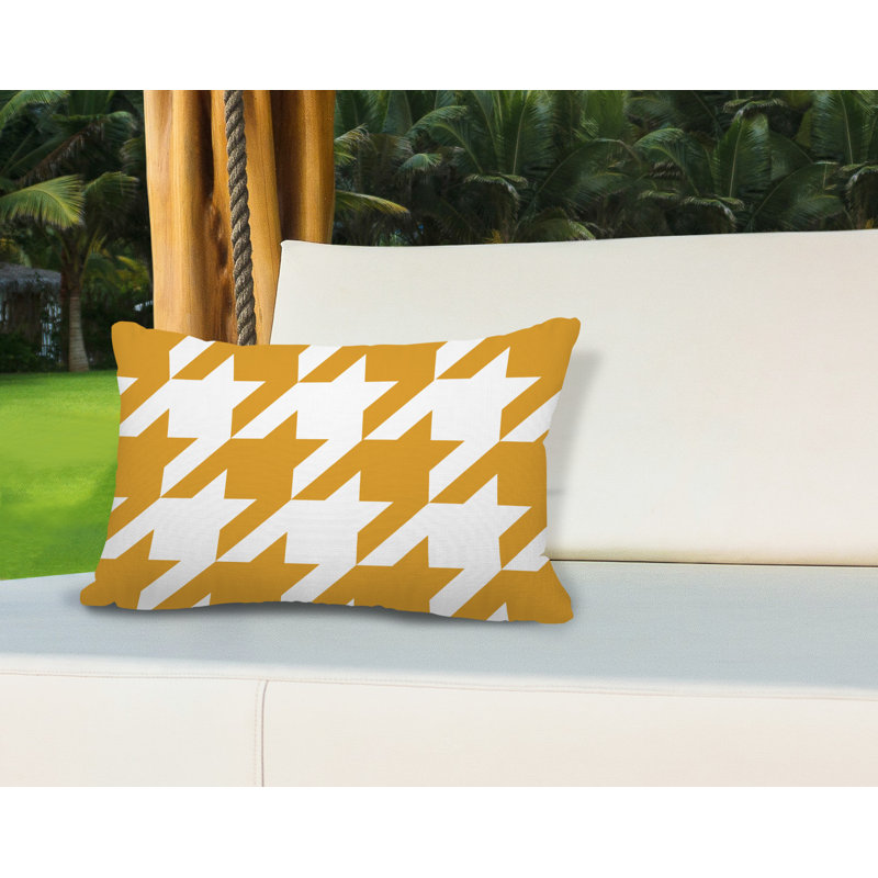 Housse et insert de coussin rectangulaire Eloise, Jaune