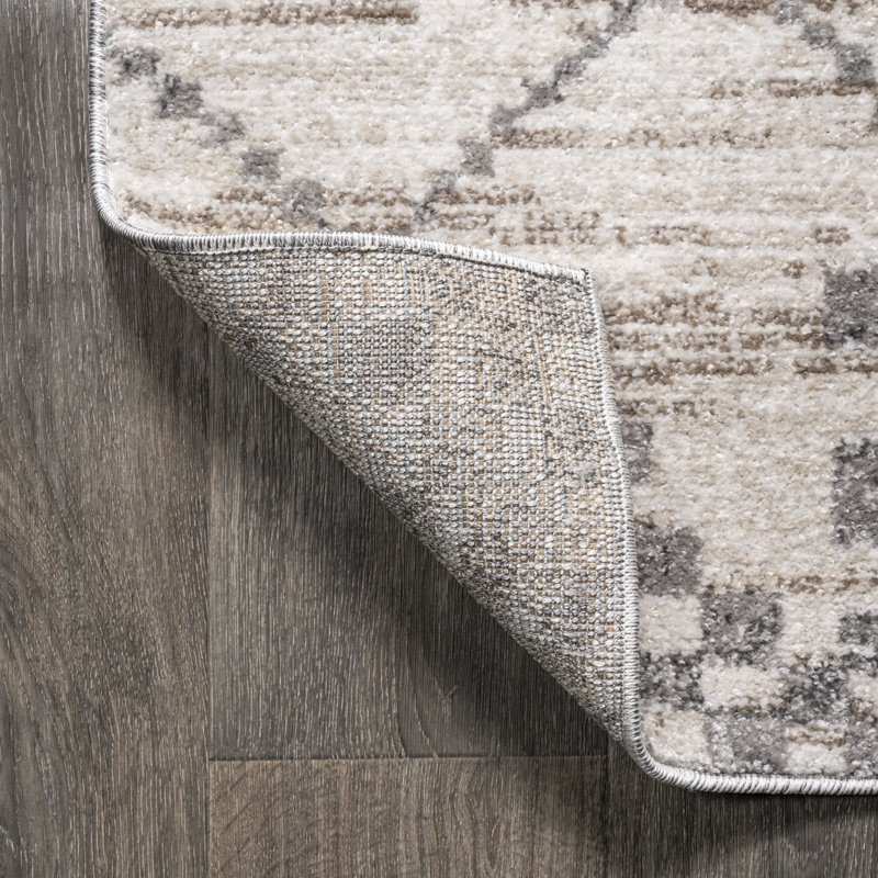 Tapis gris clair Coddington, Tapis de couloir 2 pi 3 po x 10 pi