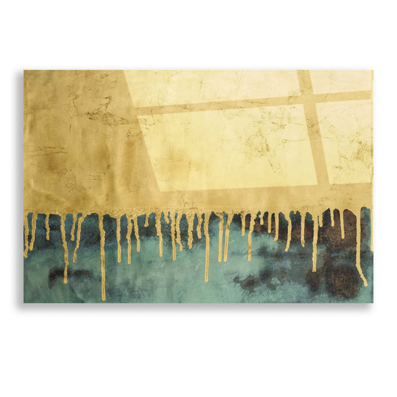 «Aquafer II» par Renee W Stramel, art mural en verre acrylique, H 12 po x l 16 po x P 0,13 po