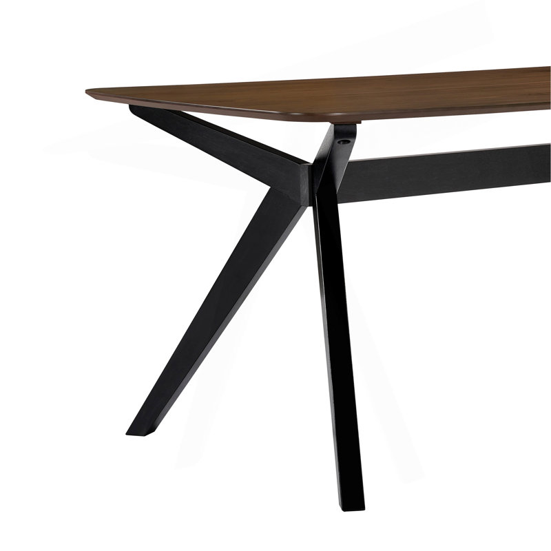 Ensemble de salle à manger rembourré avec structure en bois d'hévéa, 5 pièces: table, 4 chaises