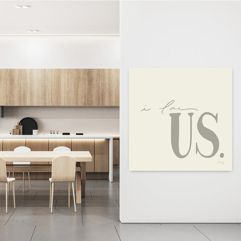 I Love Us, art contemporain, H 48 po x l 48 po