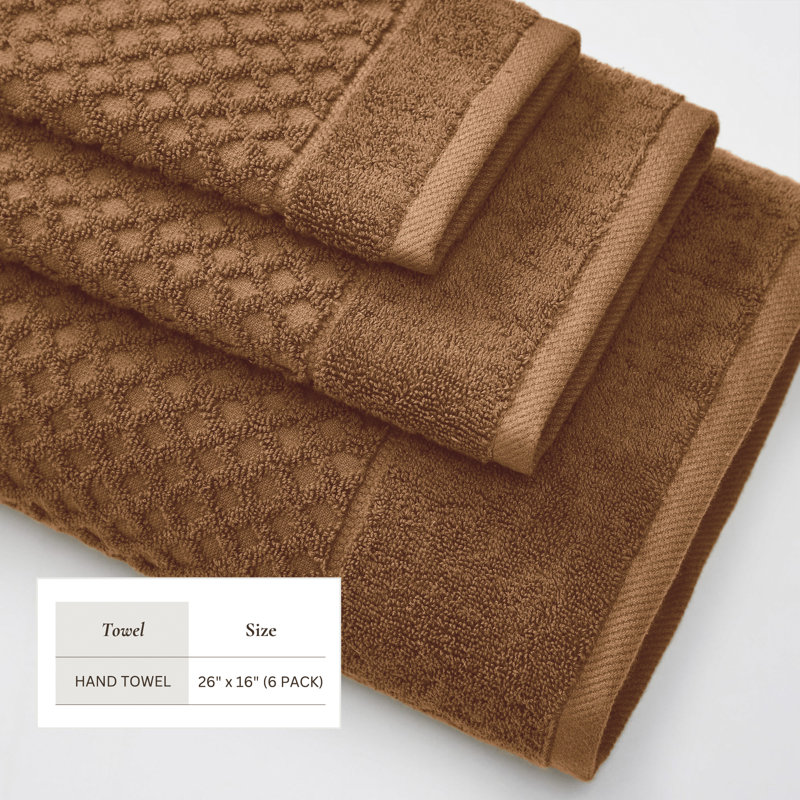 Copper Heavyweight Cotton Terry 6-Piece Towel Set