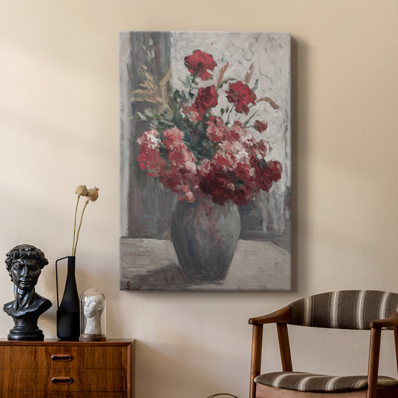 Imprimé floral rétro CCLIX - galerie Cavas sur mesure, H 60 po x l 40 po