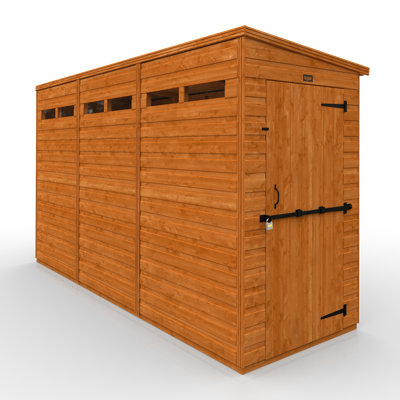 TigerFlex® Modular Buildings Solid Wood Shiplap Pent Garden Shed