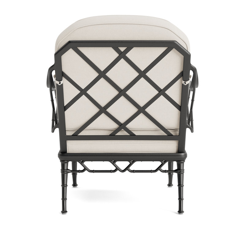 Calcutta Outdoor Lounge Chair, Fusion Natural, Textured Pewter