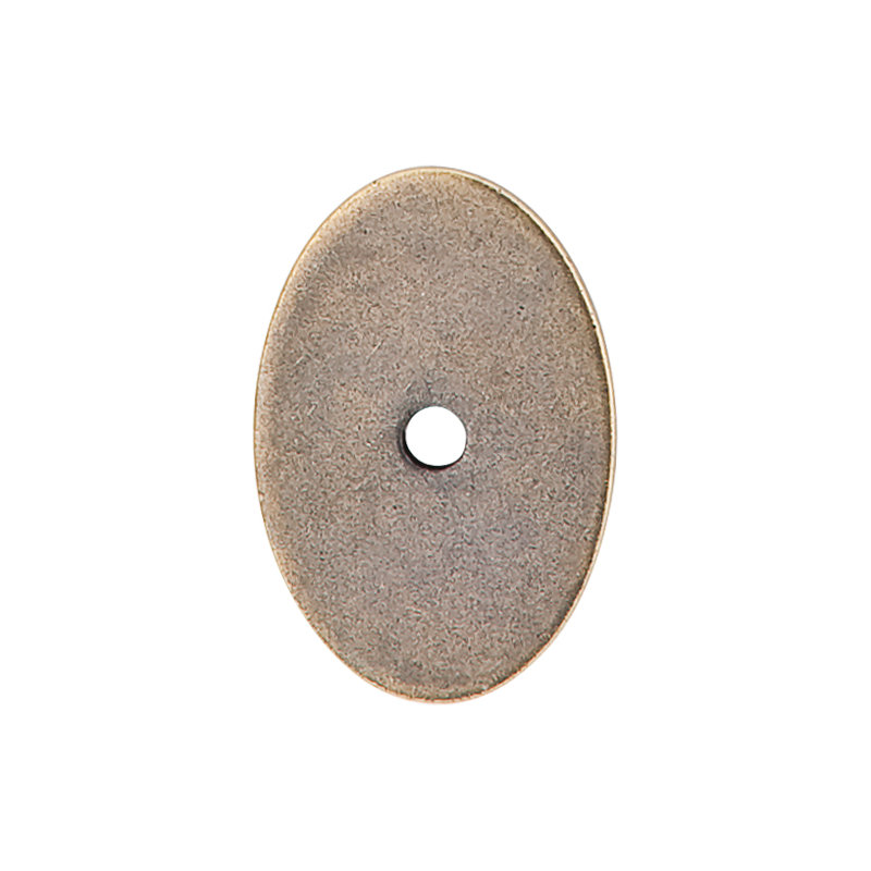 Oval  Backplate, German Bronze, 1.5" H x 1" W x 0.625" D