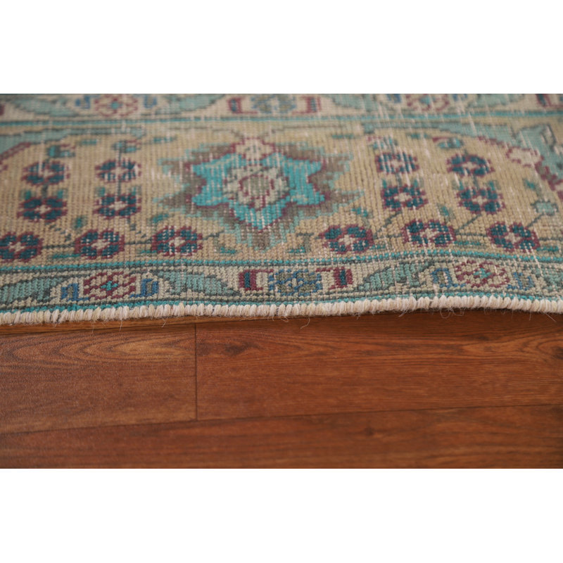Tapis unique gris anthracite en laine noué à la main 4 pi 3 po x 6 pi 4 po des années 1960