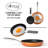 Gotham Steel Copper Cast Textured 5.5" and 9.5" Fry Pan Set