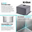 Évier de cuisine en acier inoxydable KRAUS Standart PRO-98155465-98155466