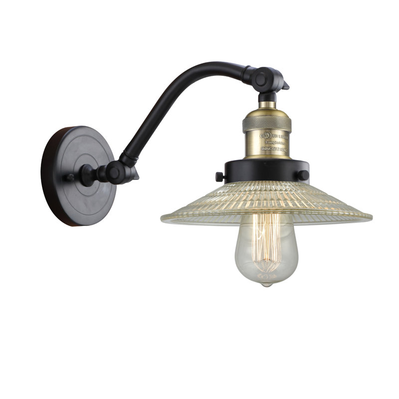 Appliquee à bras 1 lumière à intensité réglable Katalina, Laiton antique noir