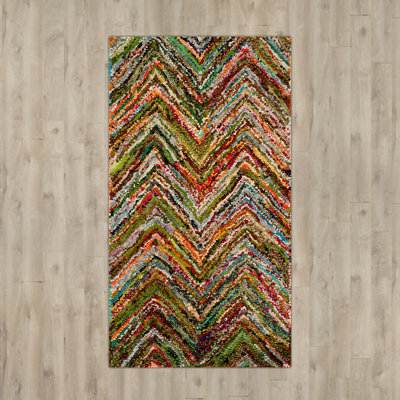 Anaheim Hand Tufted Cotton Chevron Rug