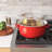 Symple Stuff Enamel on Steel Deep Fat Fryer with Glass Pyrex Lid-17985672