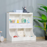  Asmahan Kids Bookcase, Toy Storage Organizer Cabinet, Children Display Bookshelf with Drawers For Toys, Clothes, Books