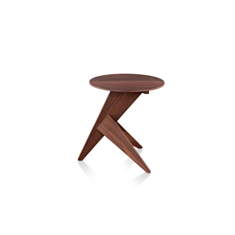 Medici Solid Wood Abstract End Table, Thermo Oiled Ash