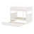 Wood Bunk Bed With Trundle, Guardrails-1380196305