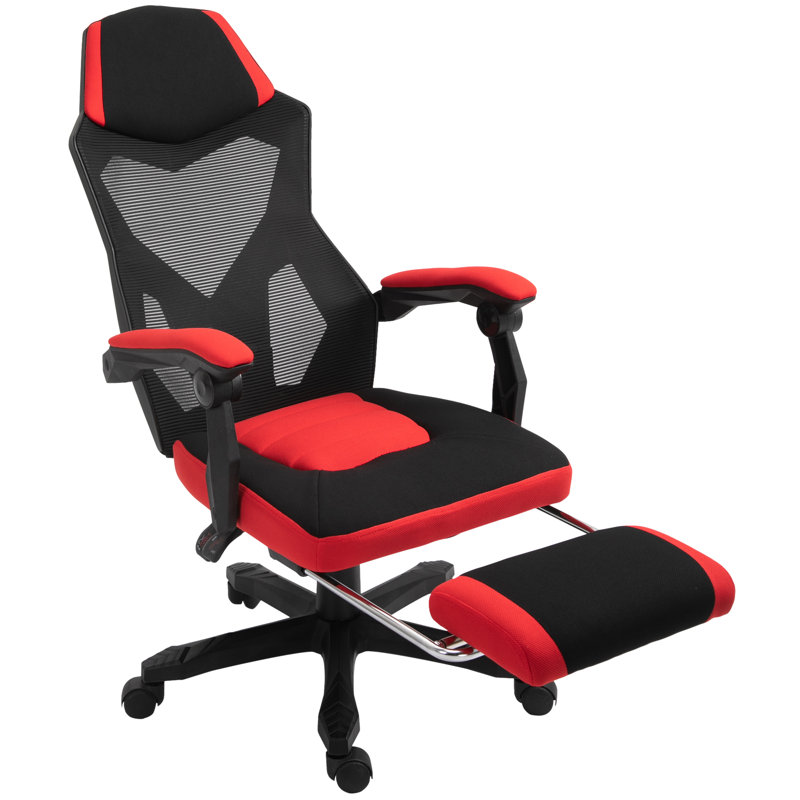 Executive Chair with Headrest, Red