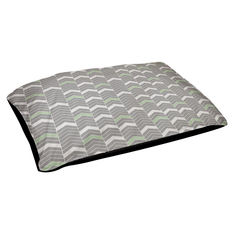 Coussin de concepteur lineed Chelan, Petit (L 28 po x l 18 po), Vert