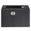 Meuble-lavabo de salle de bain avec lavabo, 2 portes et tablette de rangement ouverte-106757404
