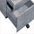 File Cabinet, 3-Drawer Matte Silver Industrial with Caster Wheels | Industrial | Office