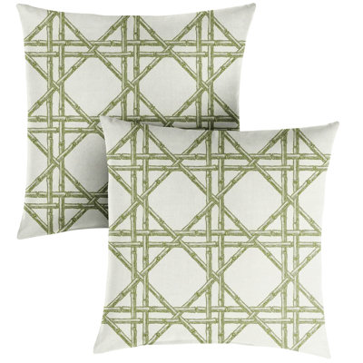 Geometric Sunbrella® Outdoor Throw Pillow