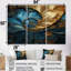 «Warm Gold Deep Ocean Fractal», ensemble de reproductions d'art mural-108313570-108313574