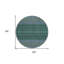 Tapis 8 pi rond vert 8 pi