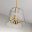 Quatre luminaires suspendus avec verre transparent-472118465