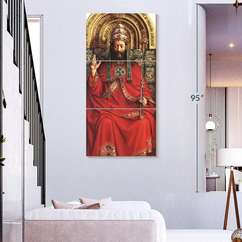 Le retable de Gand - Dieu tout-puissant, H 75 po x l 36 po