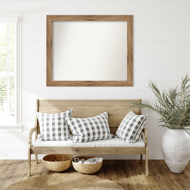 Timmy Solid Wood Wall Mirror, Rectangle, 37.5" x 45.5"