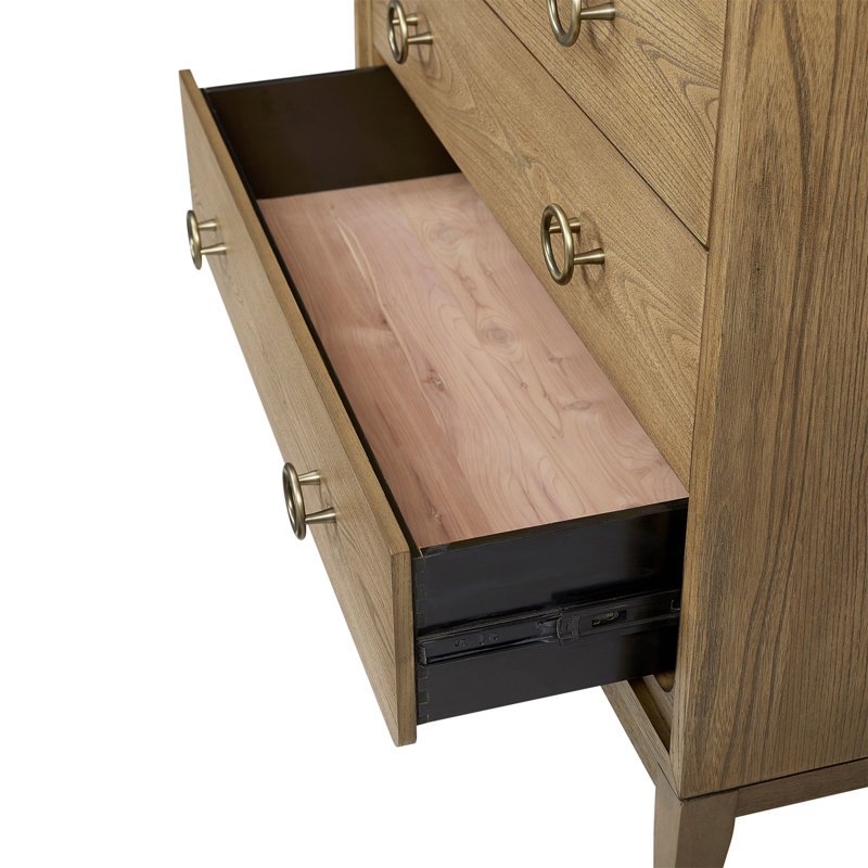 Commode 5 tiroirs au fini latté