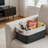 Storage Baskets for Shelves (6-Pack) – Fabric Closet Organizer Bins with PU Leather Handles, Collapsible Metal Frame for Linens, Toys, Towels in Living Room, Bedroom, and Nursery-1714075599