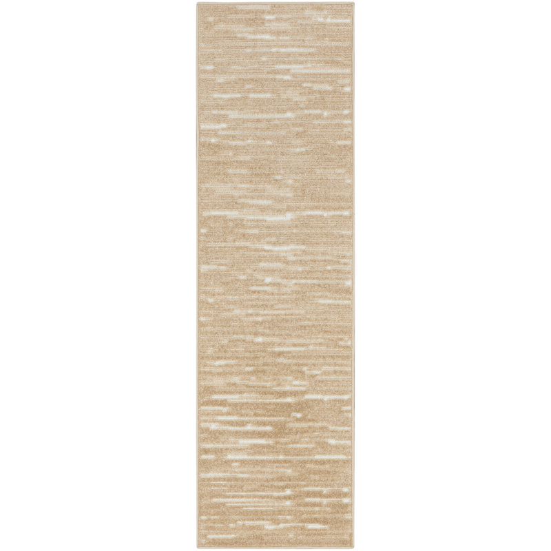 Tapis taupe Ebern Designs, Tapis de couloir 2 pi x 6 pi