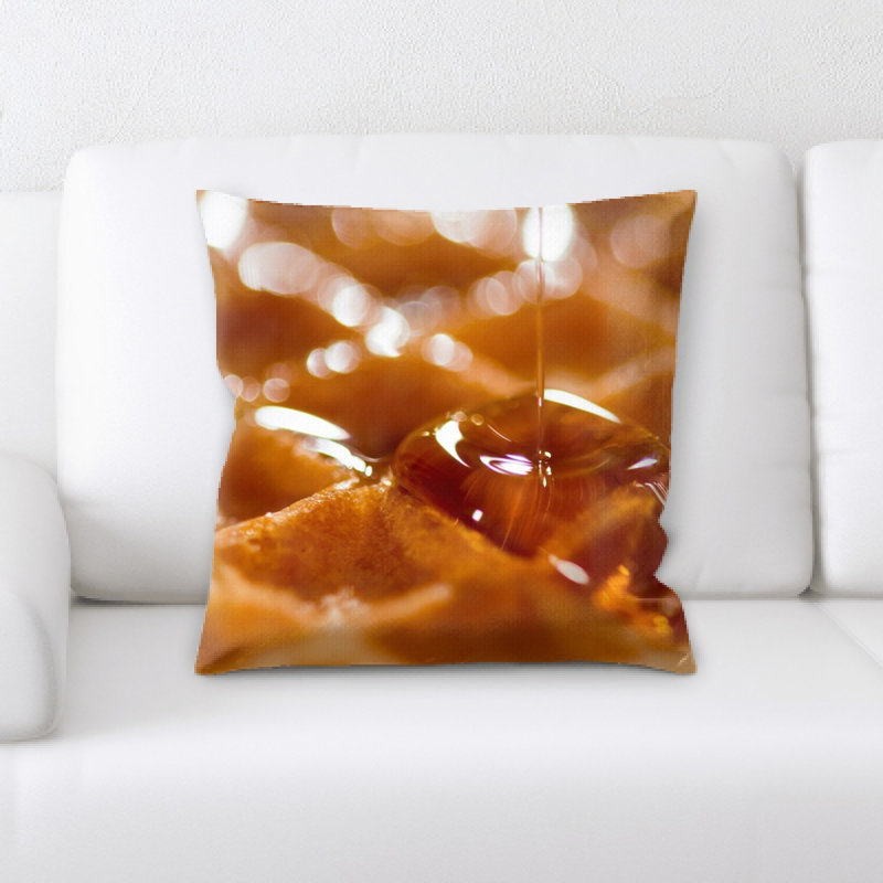 Coussin de jeté gaufre