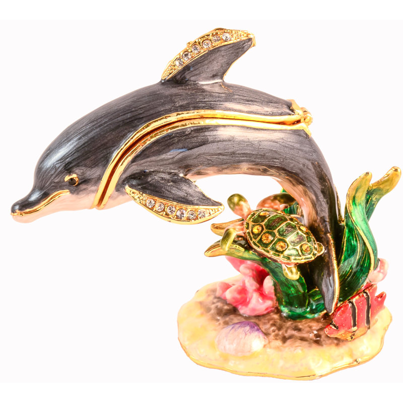 Dolphin Metal Decorative Box