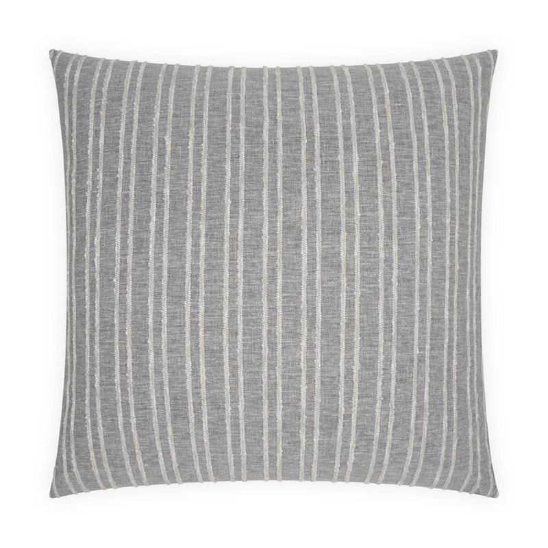 Coussin Stanton, Argenté, Carré 22 po
