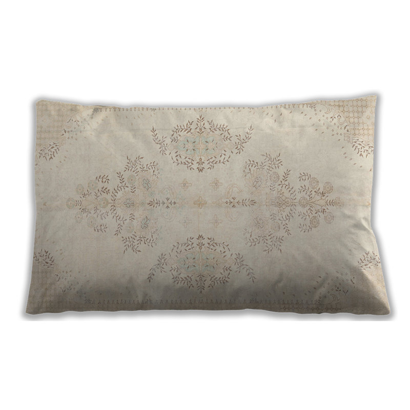 Floral Throw Pillow, Microsuede