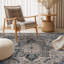 Tapis bleu marine antidérapant rétro-1344841376