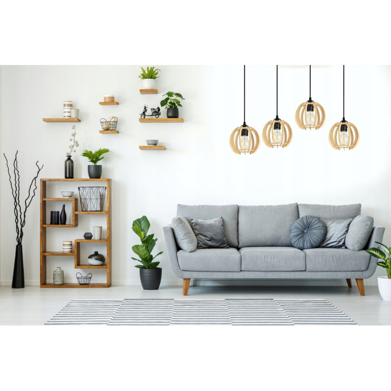 Woodruff 4 - Light Black Kitchen Island Pendant