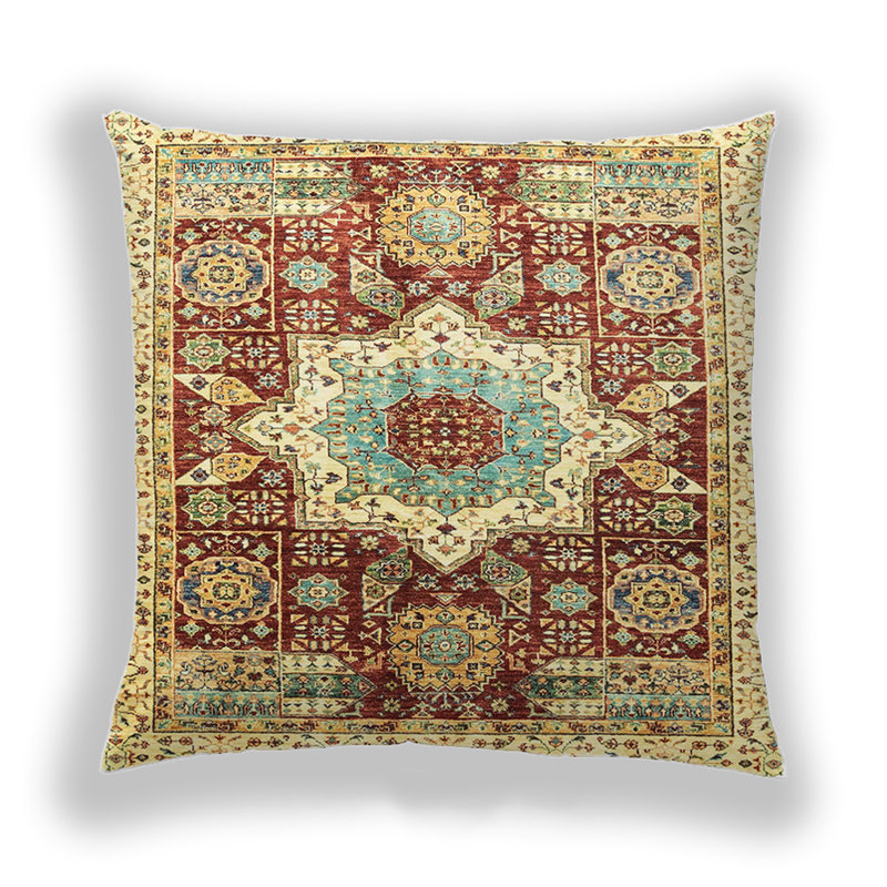 Coussin Abstract 2979, Microsuède